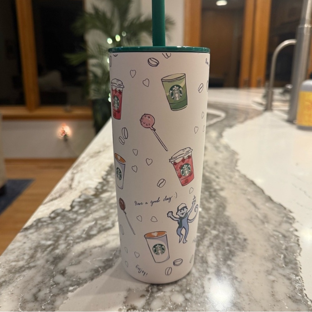 RARE & VIRAL ROLLER RABBIT X STARBUCKS CUP 24oz Tumbler NWT - Picture 2 of 2